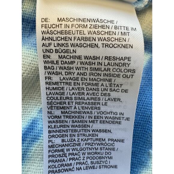 Ulla Popken Women's Plus Size II Kimono Sweat Jacket Tie Dye Open A Line - Picture 9 of 13